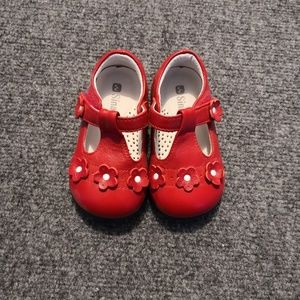 red baby dress shoes
